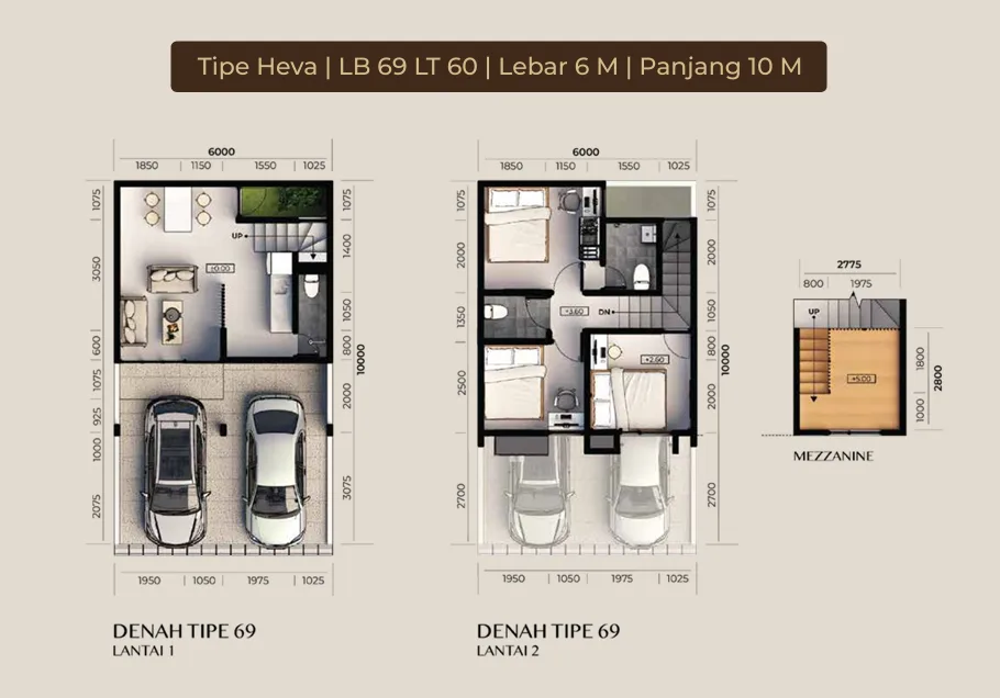 TANARUMA Residence Tipe HEVA (Tipe 69) - Foto 8